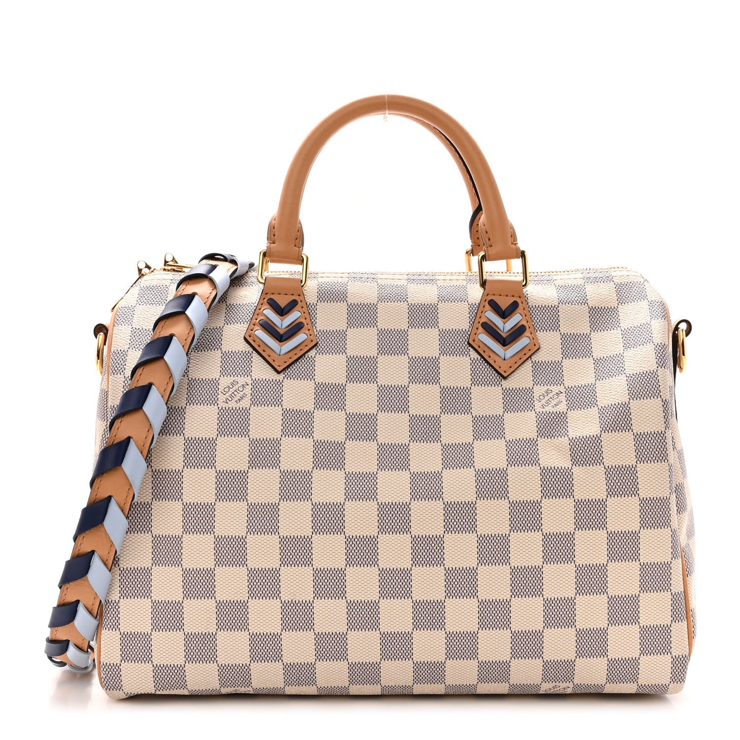Damier Azur Braided Speedy Bandouliere 30 Blue