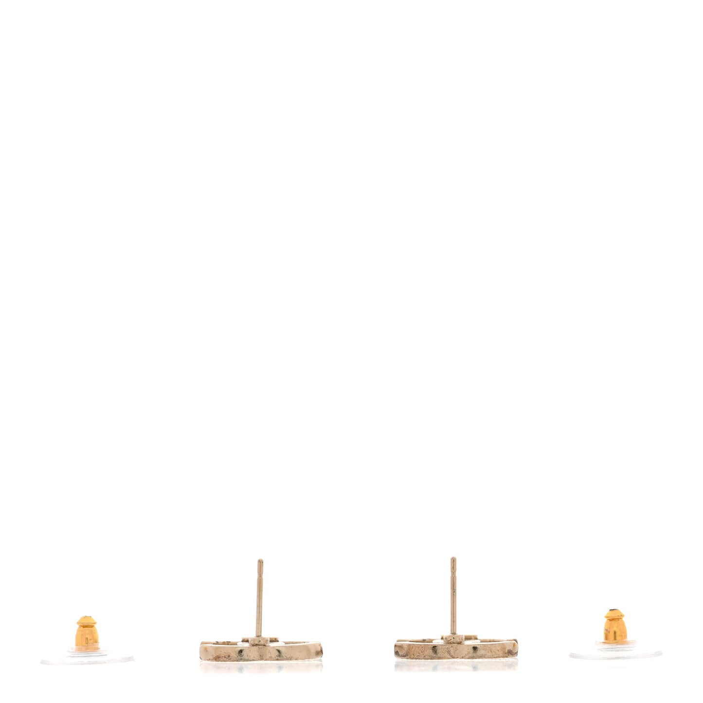 Crystal CC Earrings Gold