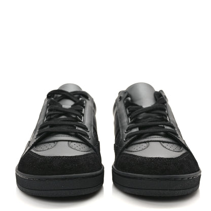 Christian Dior Calfskin Suede Logo Sneakers 36 Black 2 of 9