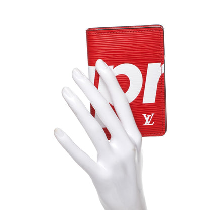 Louis Vuitton X SUPREME Epi Pocket Organizer Red 2 of 7