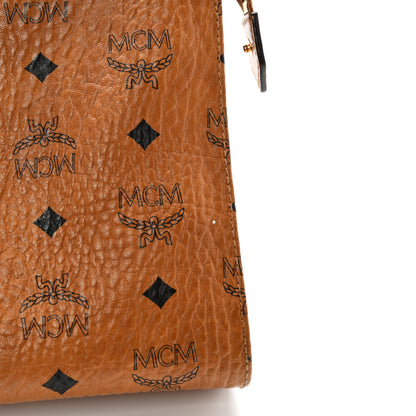 MCM Visetos Medium Zip Pouch Cognac 10 of 12