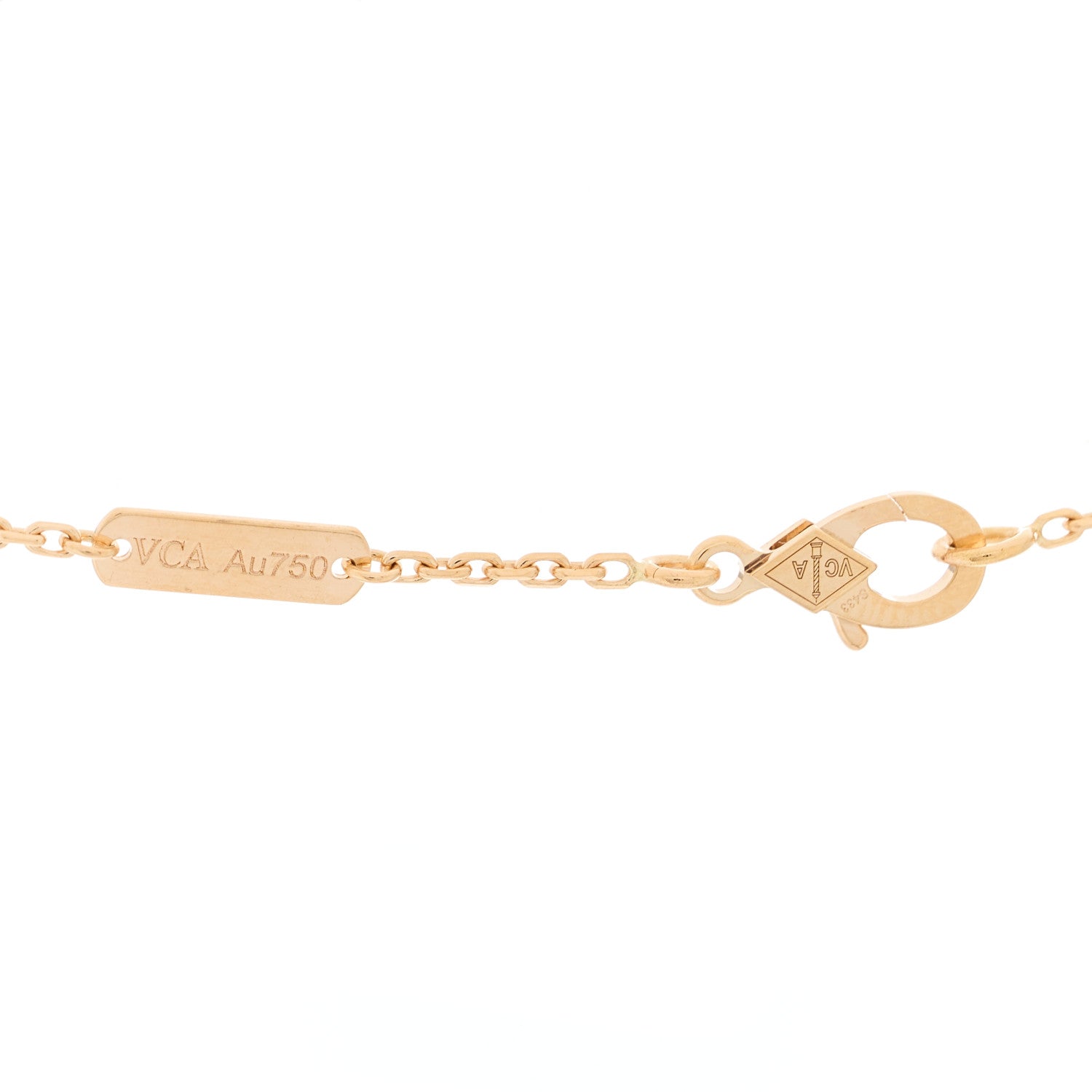 Van Cleef & Arpels 18K Rose Gold Vintage Alhambra Pendant Necklace 5 of 6
