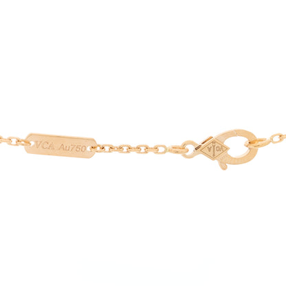 Van Cleef & Arpels 18K Rose Gold Vintage Alhambra Pendant Necklace 5 of 6