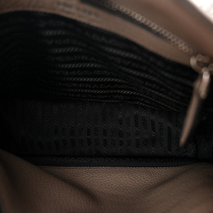 Prada Vitello Daino Soft Hobo Messenger Bag Argilla 5 of 12