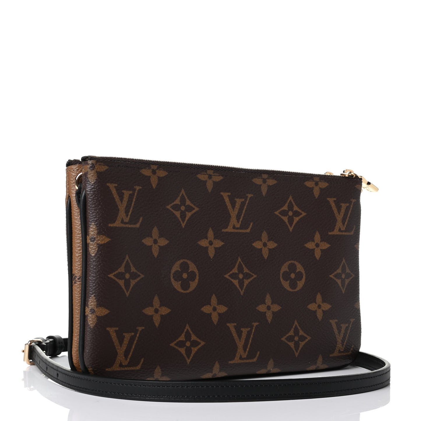 Reverse Monogram Giant Double Zip Pochette