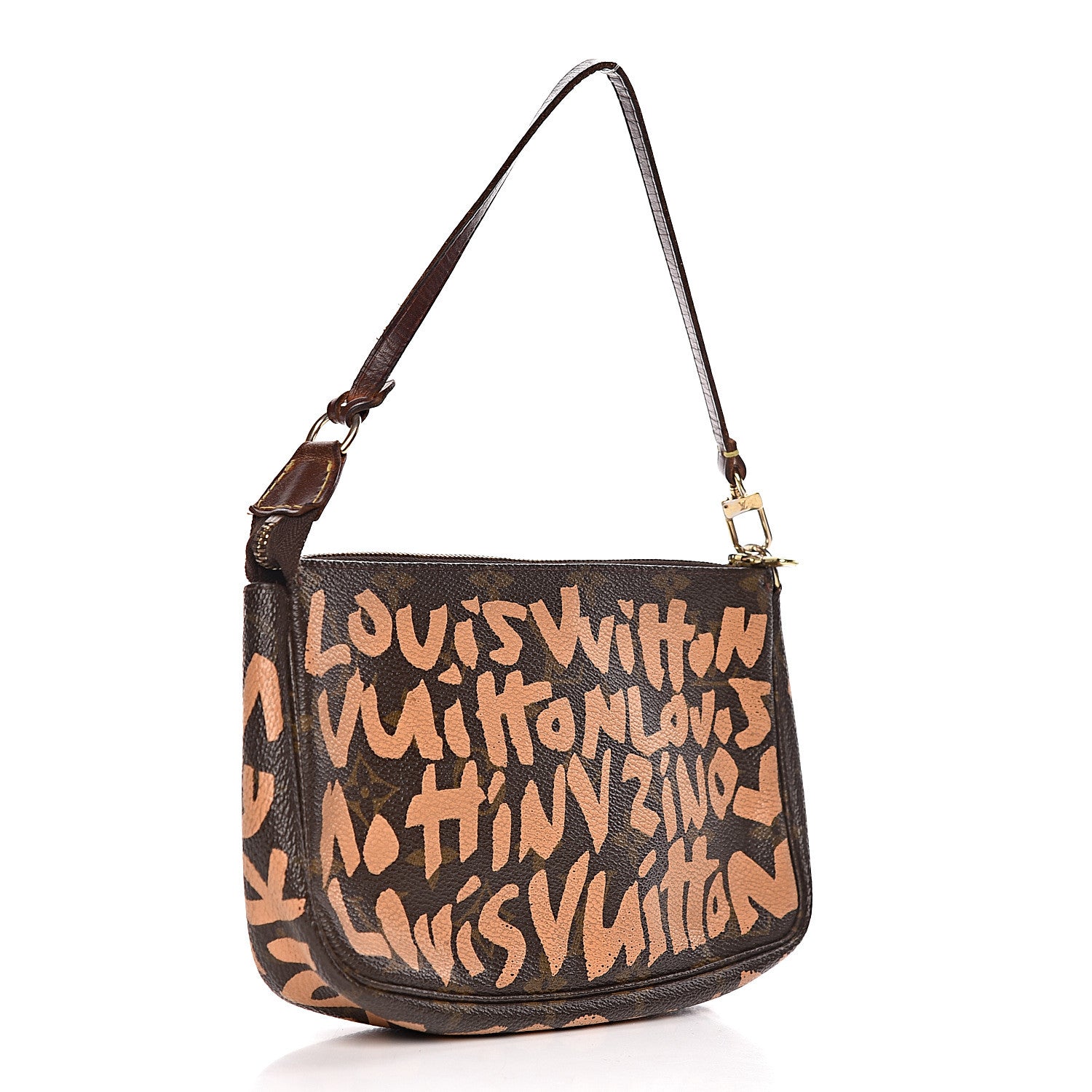 Louis Vuitton Monogram Graffiti Pochette Accessories Peach 3 of 11