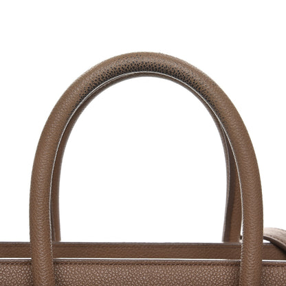 Saint Laurent Grained Calfskin Small Sac De Jour Dark Beige 18 of 19