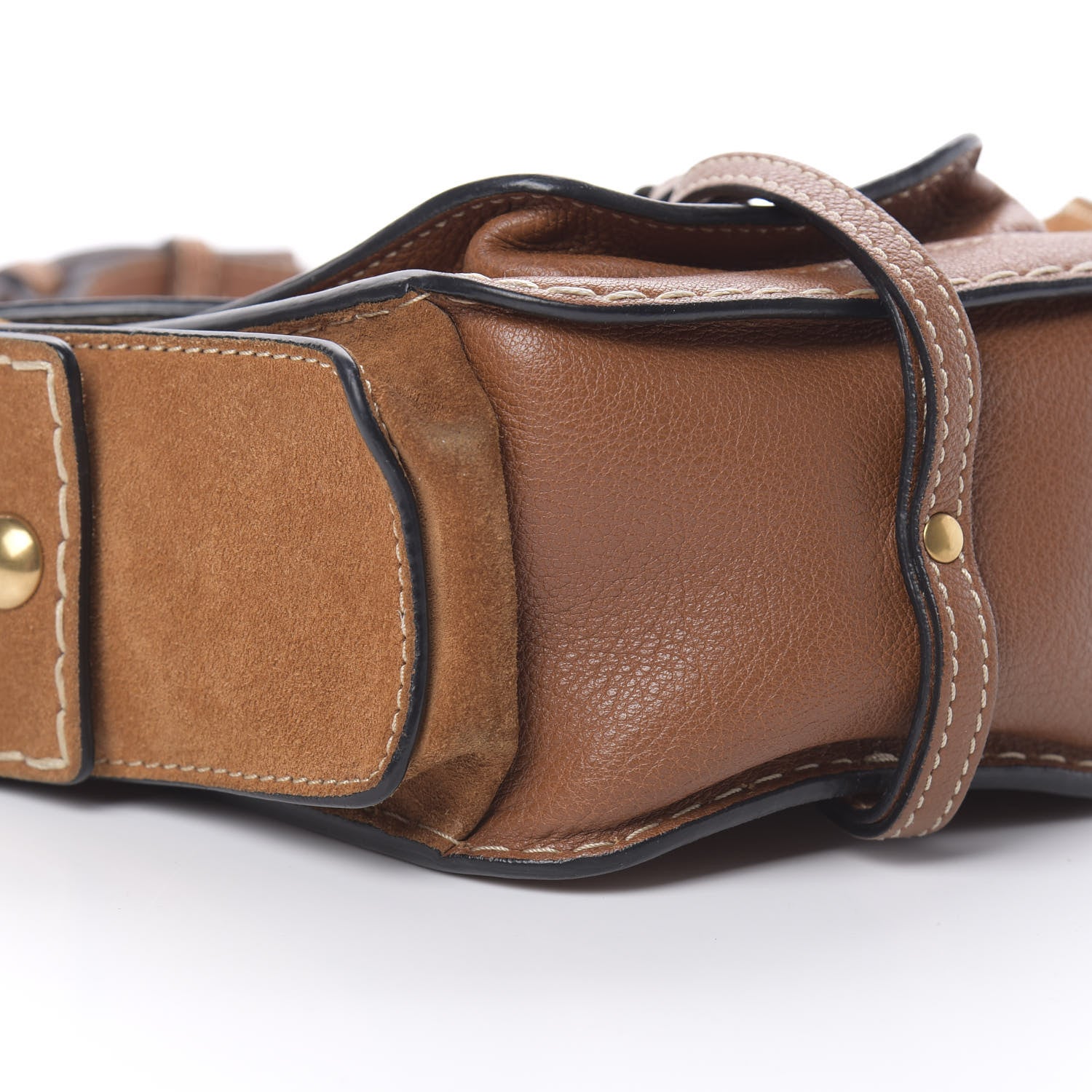 Chloe Calfskin Suede Small Jodie Camera Bag Caramel 9 of 10