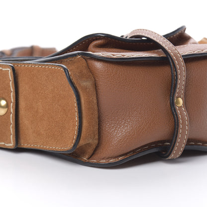 Chloe Calfskin Suede Small Jodie Camera Bag Caramel 9 of 10