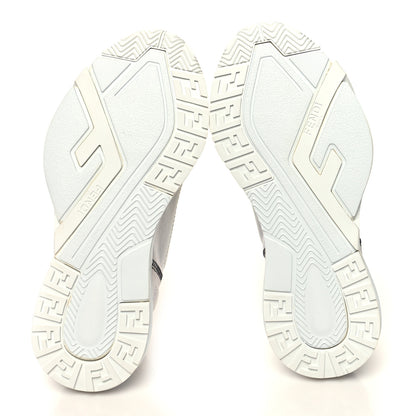 Fendi Nylon Suede Transparent Fendi Flow Low Top Sneakers 39 White 5 of 9