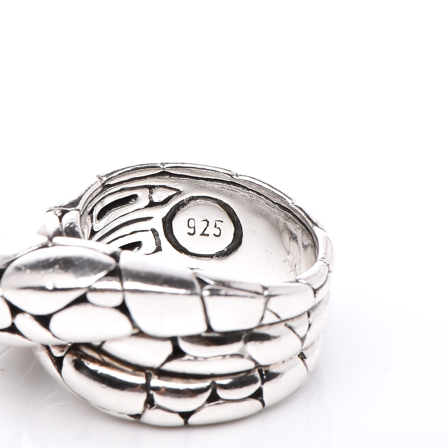 Sterling Silver Kali Silver Twist Ring 54 7