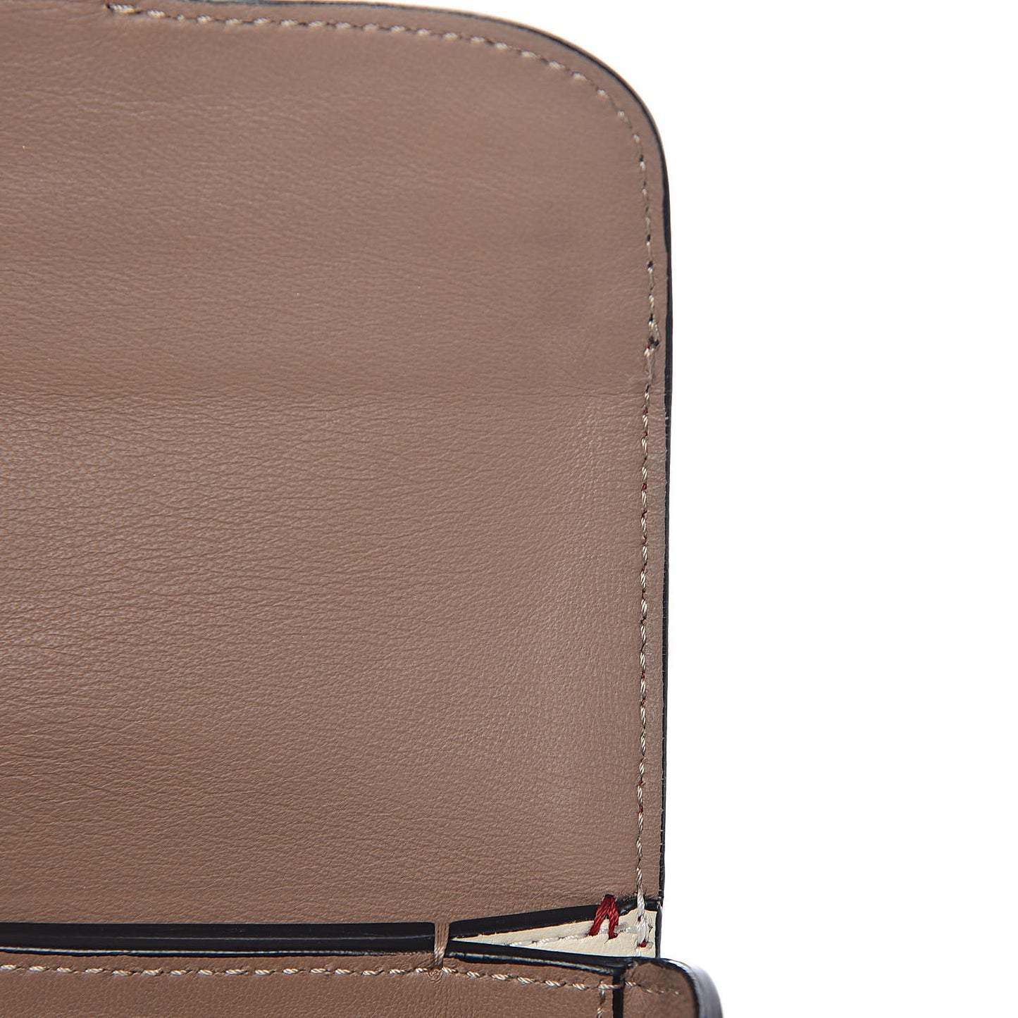 Calfskin Mini Rivet Colorblock Shoulder Bag Black Red