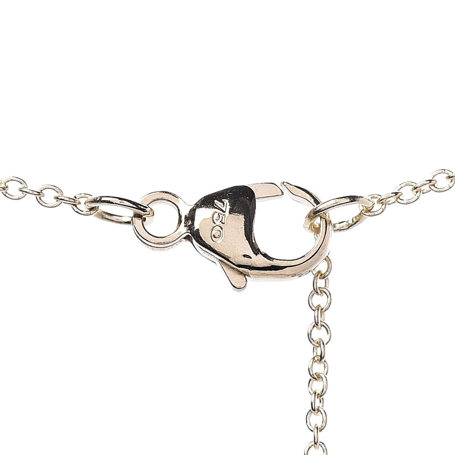 18K Yellow Gold Sapphire North Star Birthstone Charm Pendant Necklace