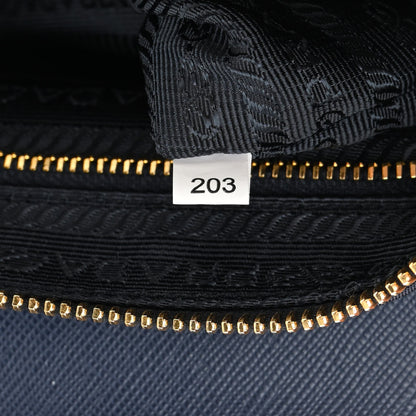 Prada Tessuto Nylon Saffiano Crossbody Bag Bleu 8 of 12