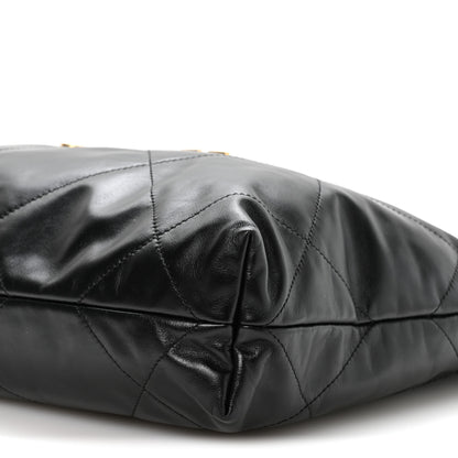 Chanel Shiny Calfskin Quilted Small Chanel 22 Black 21 of 21