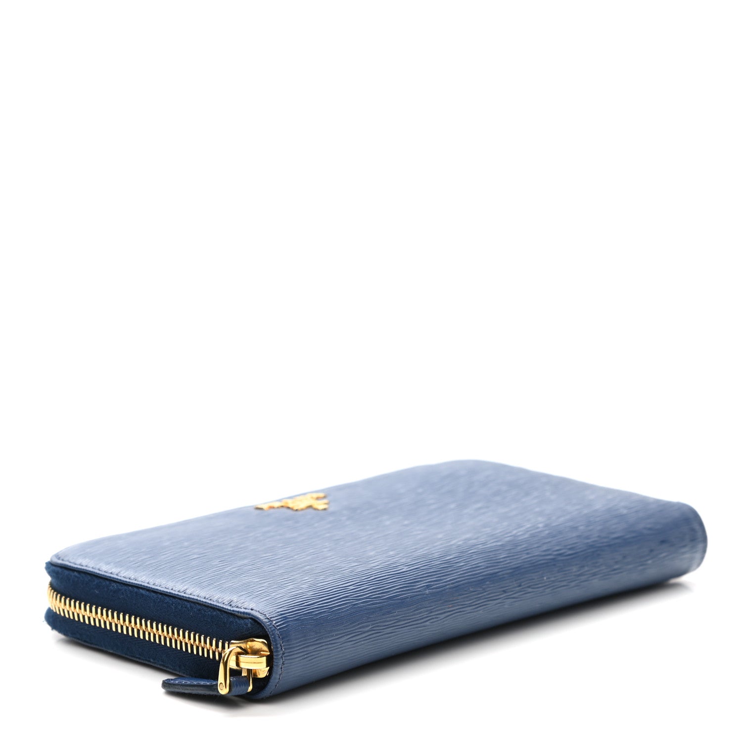 Prada Vitello Move Zip Around Wallet Bluette 4 of 10