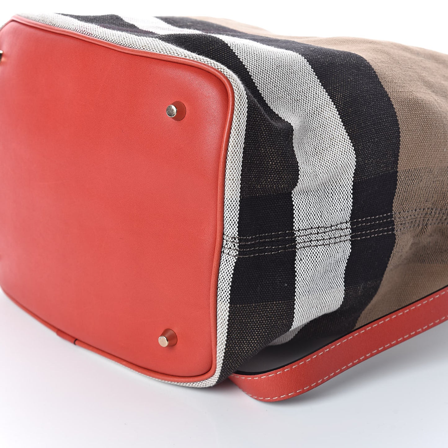 Canvas Mega Check Medium Ashby Hobo Cadmium Red