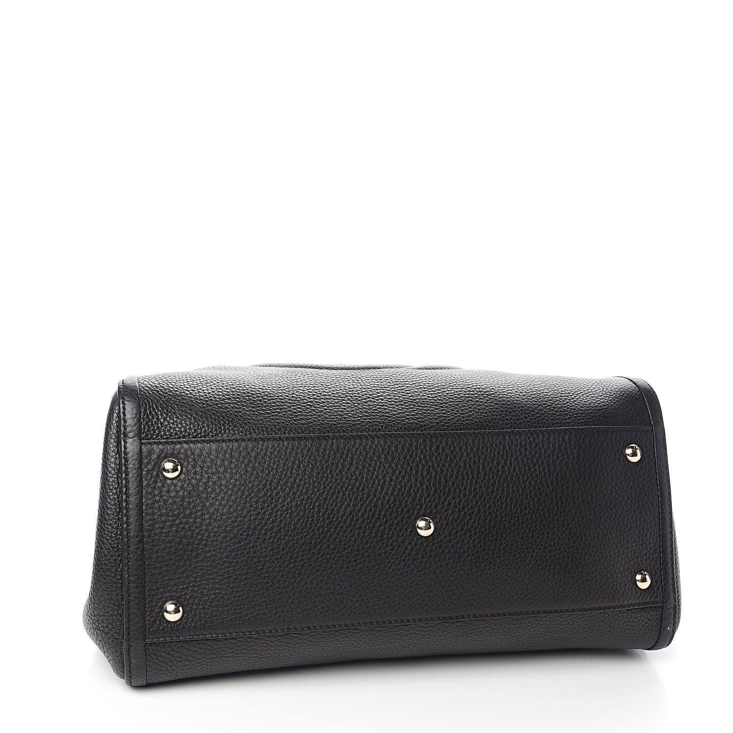 Gucci Pebbled Calfskin Medium Soho Shoulder Bag Black 4 of 10