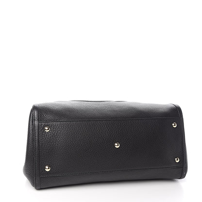 Gucci Pebbled Calfskin Medium Soho Shoulder Bag Black 4 of 10