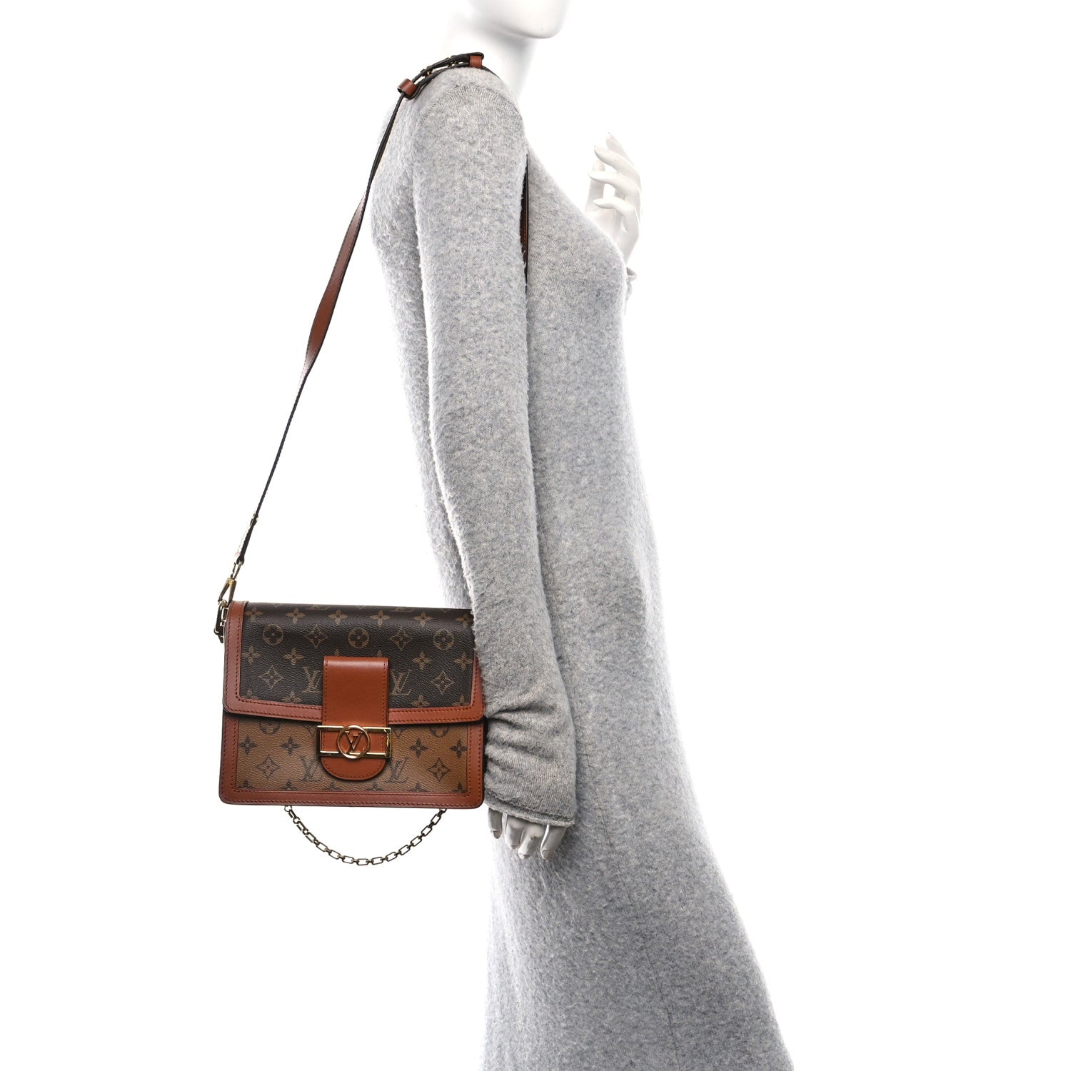 Louis Vuitton Reverse Monogram Dauphine MM 2 of 9