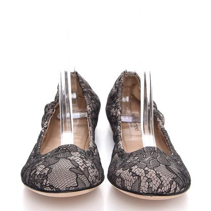 Valentino Garavani Lace Ballerina Flats 40 Black 2 of 11