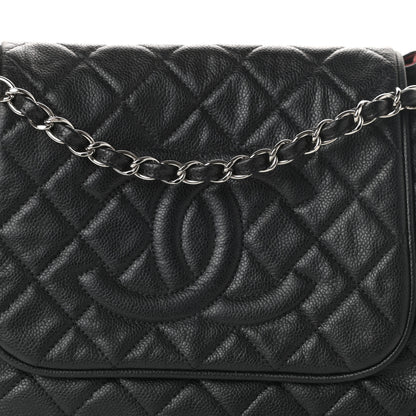 Chanel Caviar Quilted Timeless Accordion Flap Black 8 of 10