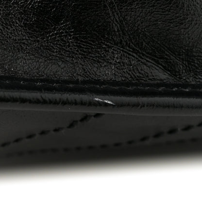 Saint Laurent Crinkled Calfskin Matelasse Monogram Large Niki Chain Satchel Black 10 of 10