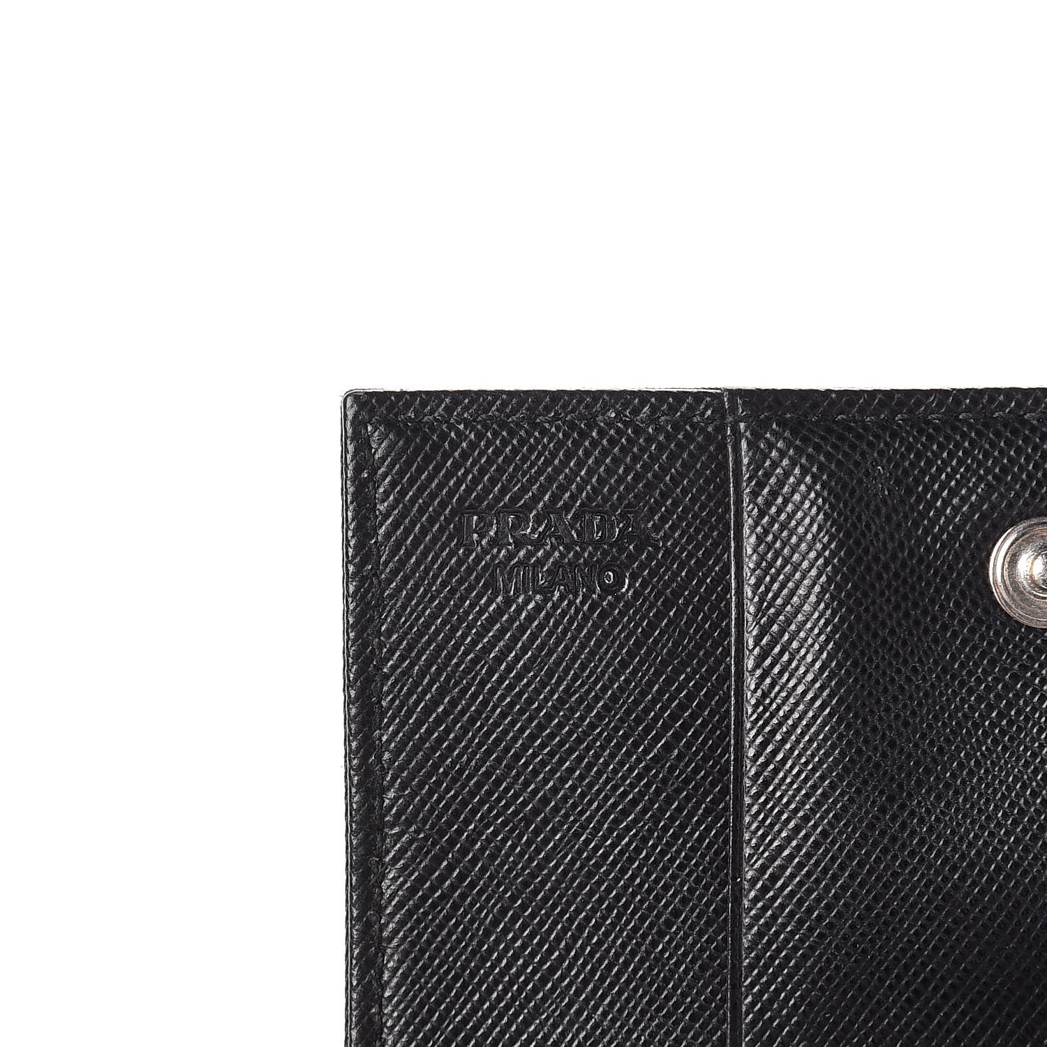 Prada Tessuto Nylon Card Holder Black 6 of 8