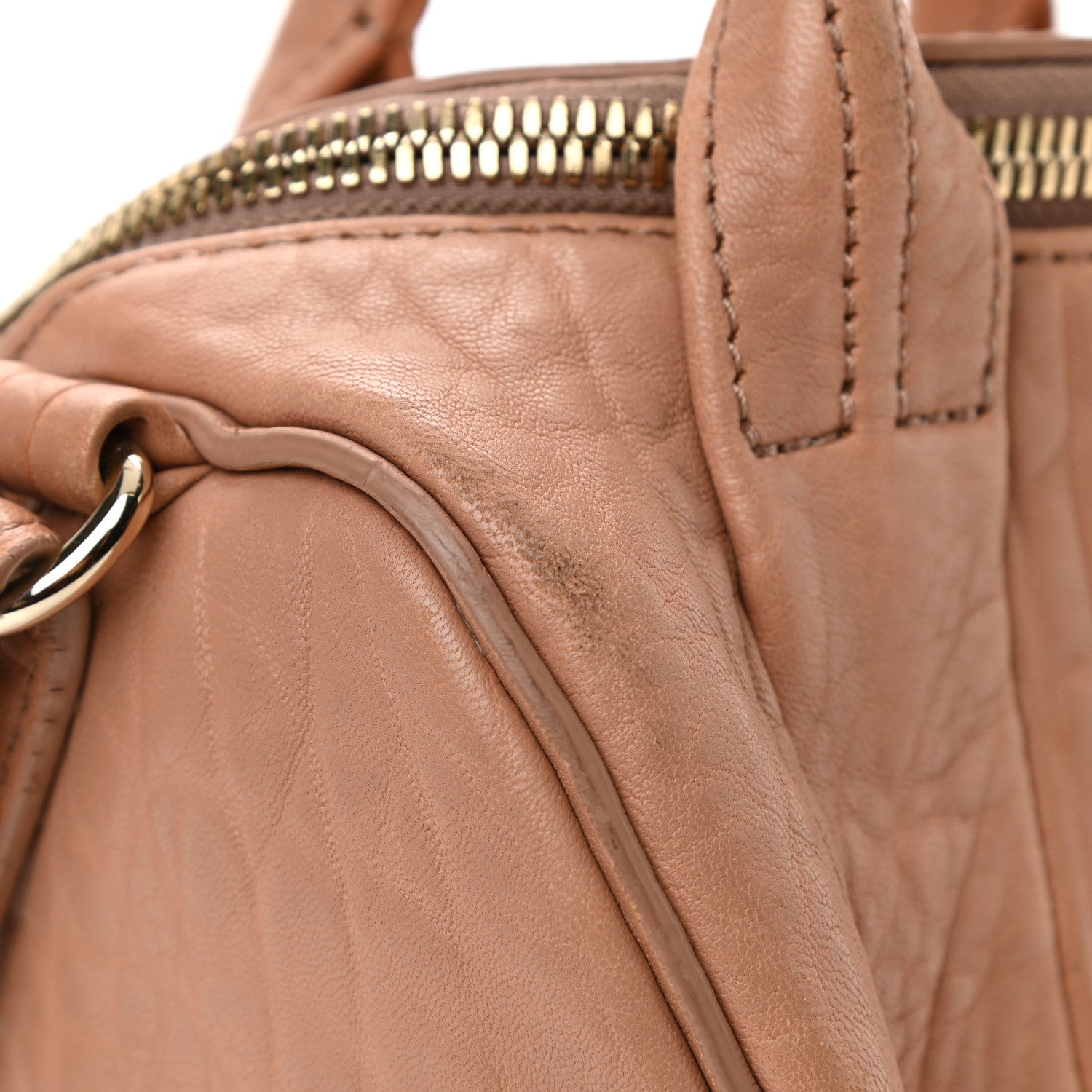 Alexander Wang Pebbled Lambskin Mini Rockie Truffle Gold Hardware 12 of 12