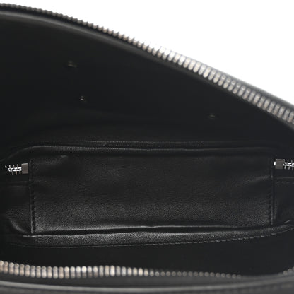Valentino Garavani Calfskin Lacquered Vlogo Crossbody Bag Black 5 of 9