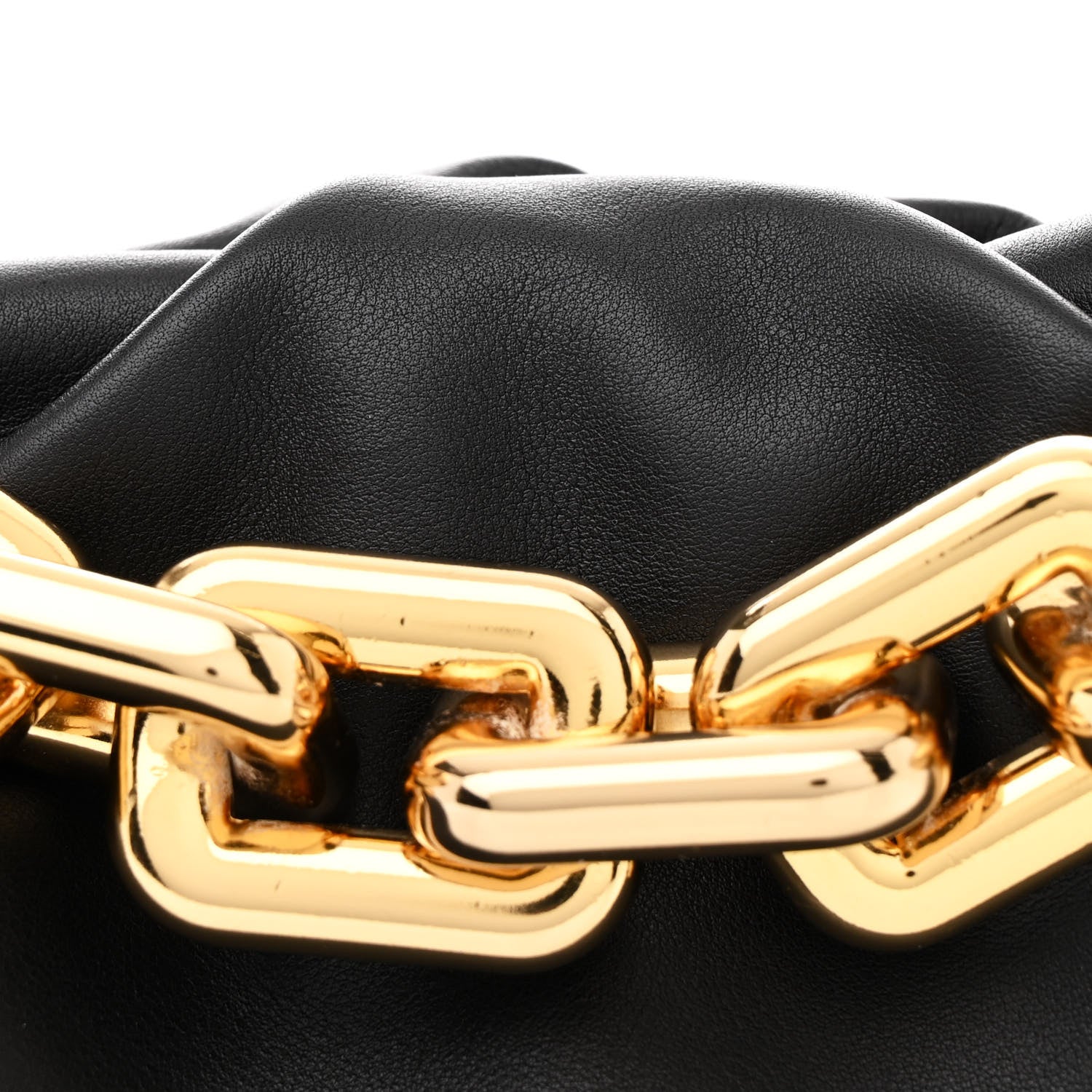 Bottega Veneta Calfskin The Pouch Chain Black 8 of 10