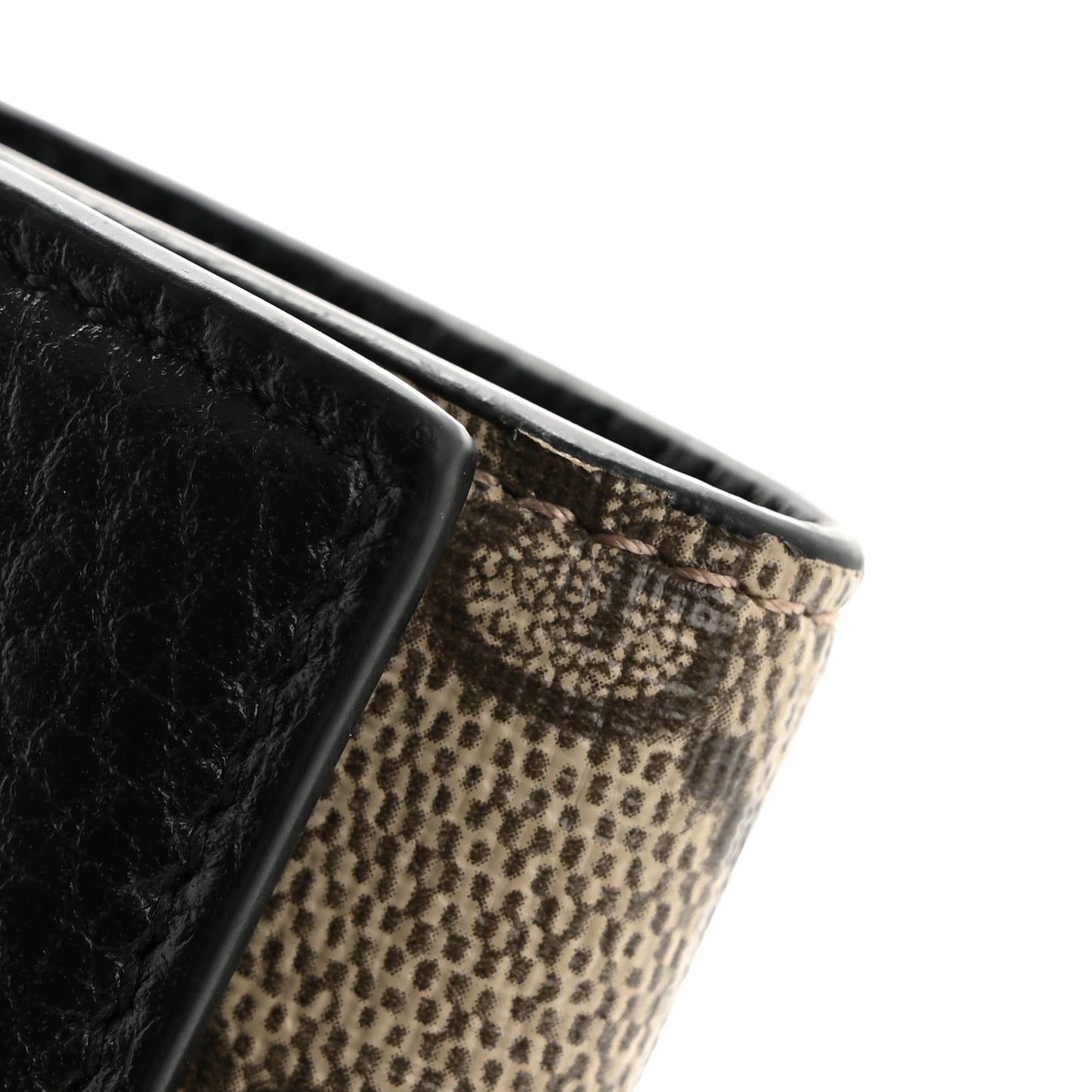 Dollar Calfskin GG Supreme Monogram GG Marmont 6 Key Holder Case Black Beige Ebony