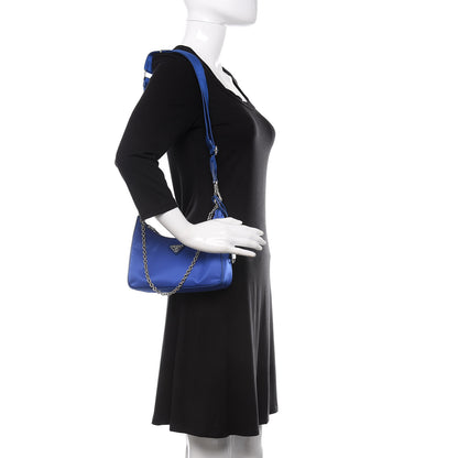 Prada Nylon Re-Edition 2005 Shoulder Bag Indaco 3 of 10