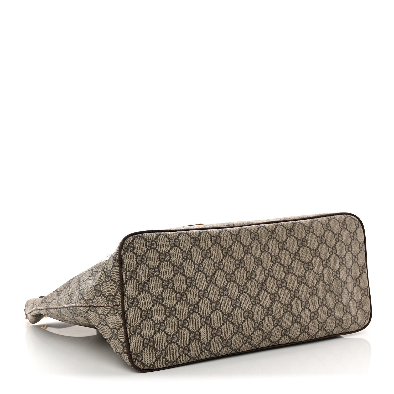 Gucci Soft GG Supreme Monogram Courrier Medium Crossbody Tote Beige New Acero 4 of 10