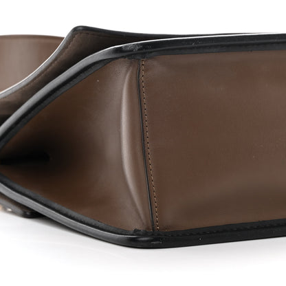 Fendi Vitello Century F is Fendi Bi-Color FF 1974 Embossed Kan I Shoulder Bag Maya Black 9 of 20