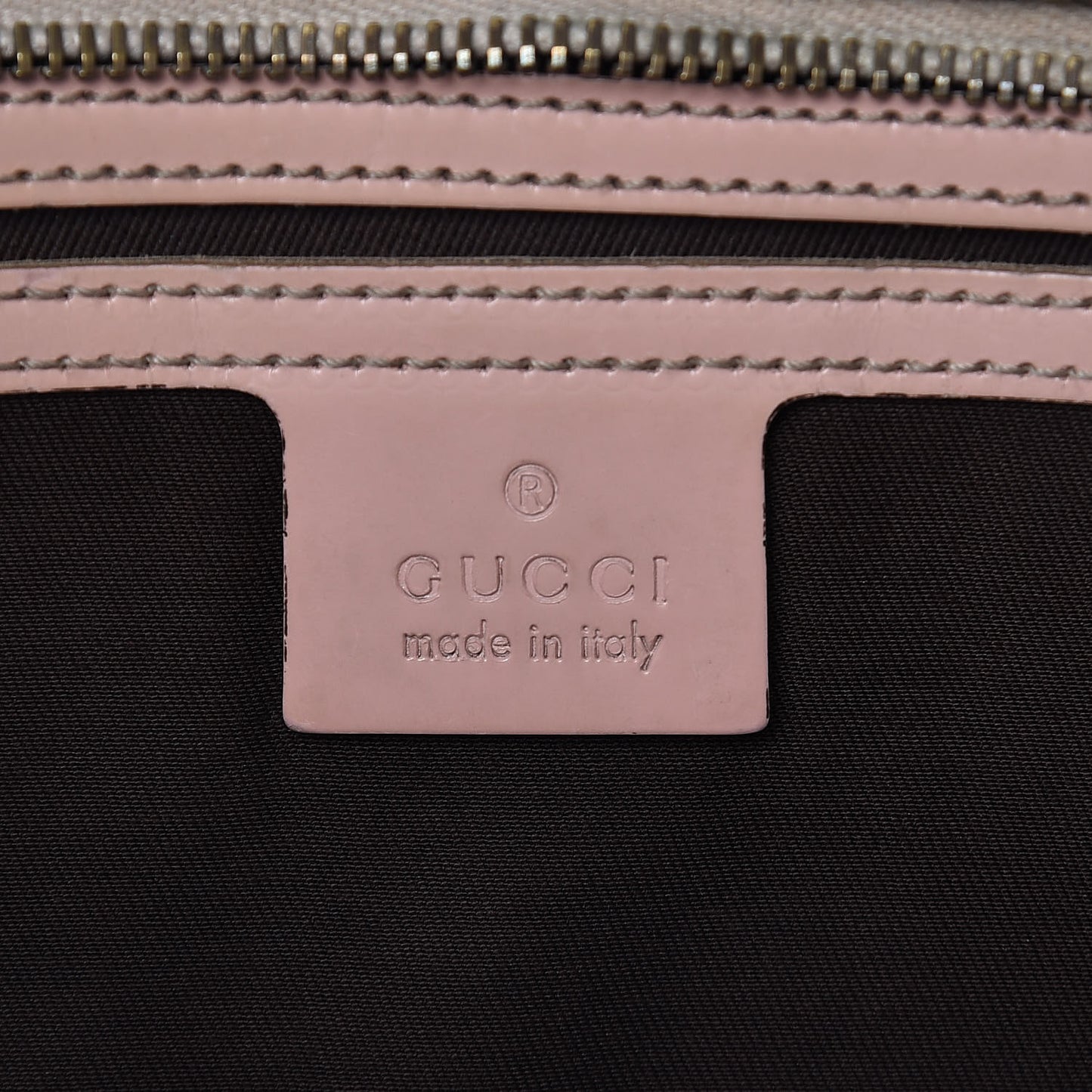 GG Supreme Monogram Medium Zippered Shopping Tote Pink