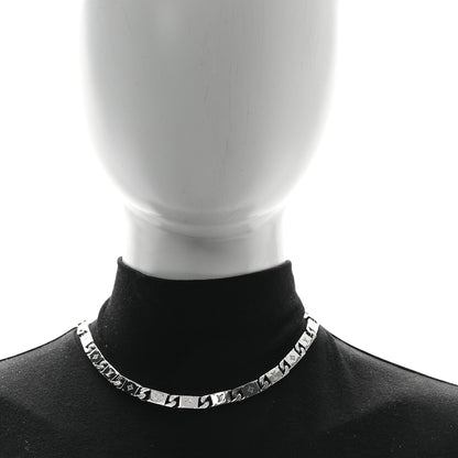 Louis Vuitton Metal Monogram Tied Up Necklace Silver 2 of 5