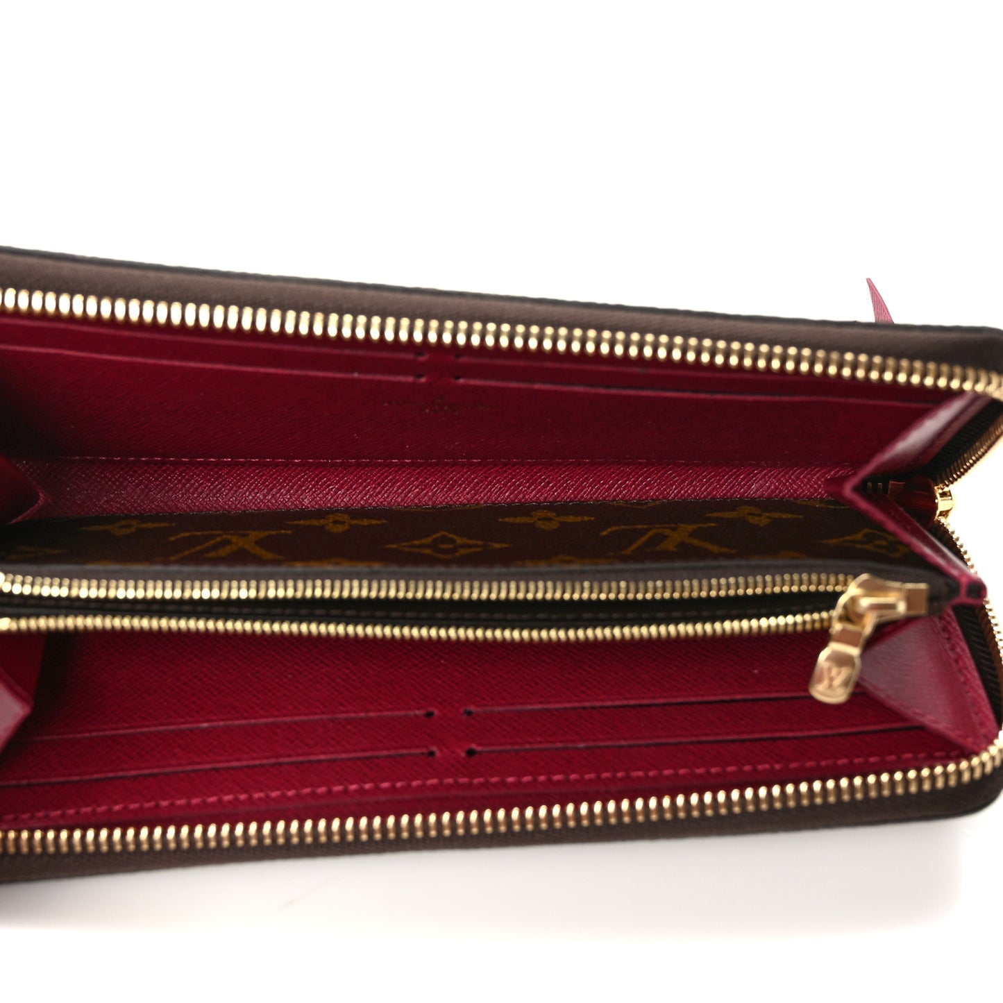 Monogram Clemence Wallet Fuchsia