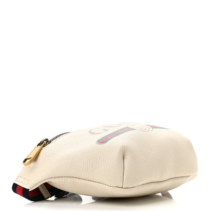 Gucci Grained Calfskin Small Logo Belt Bag White 3 of 9