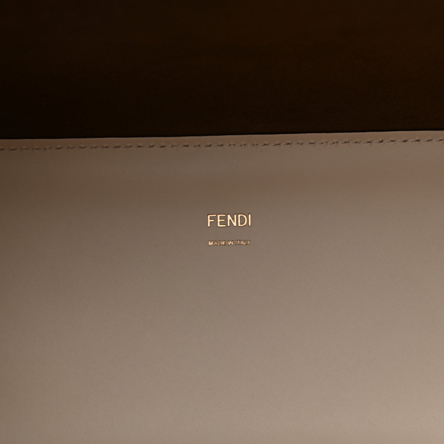 Fendi Glazed Fabric Vitello King Plexiglass FF 1974 Logo Hairdo Girls Inlay Medium Fendi Sunshine Shopper Tote Mogano Panna Multicolor 5 of 9