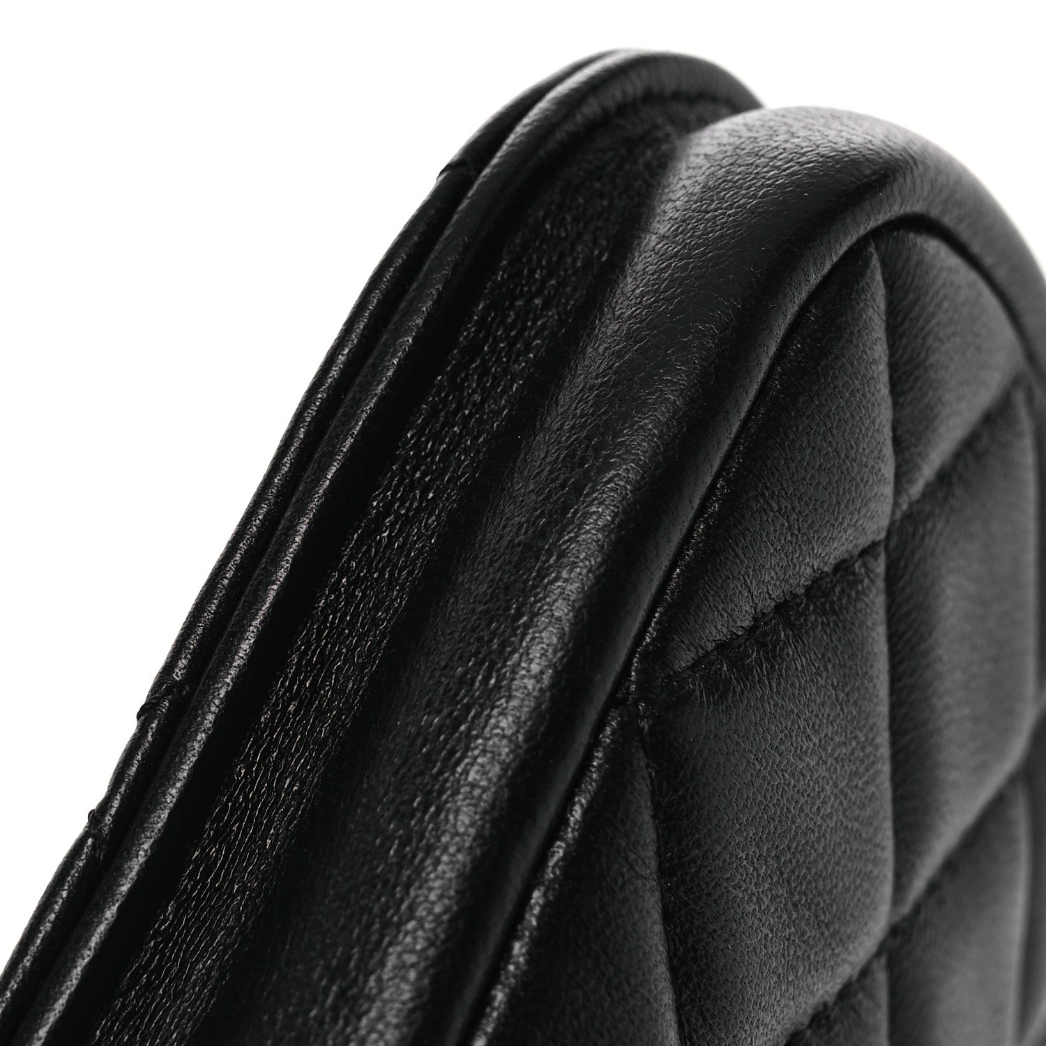 Chanel Lambskin Quilted Phone Chain Clutch Waist Bag Black 13 of 13