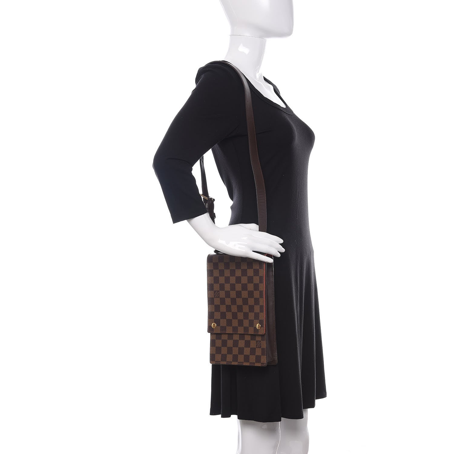 Louis Vuitton Damier Ebene Portobello Travel Shoulder Bag 2 of 11