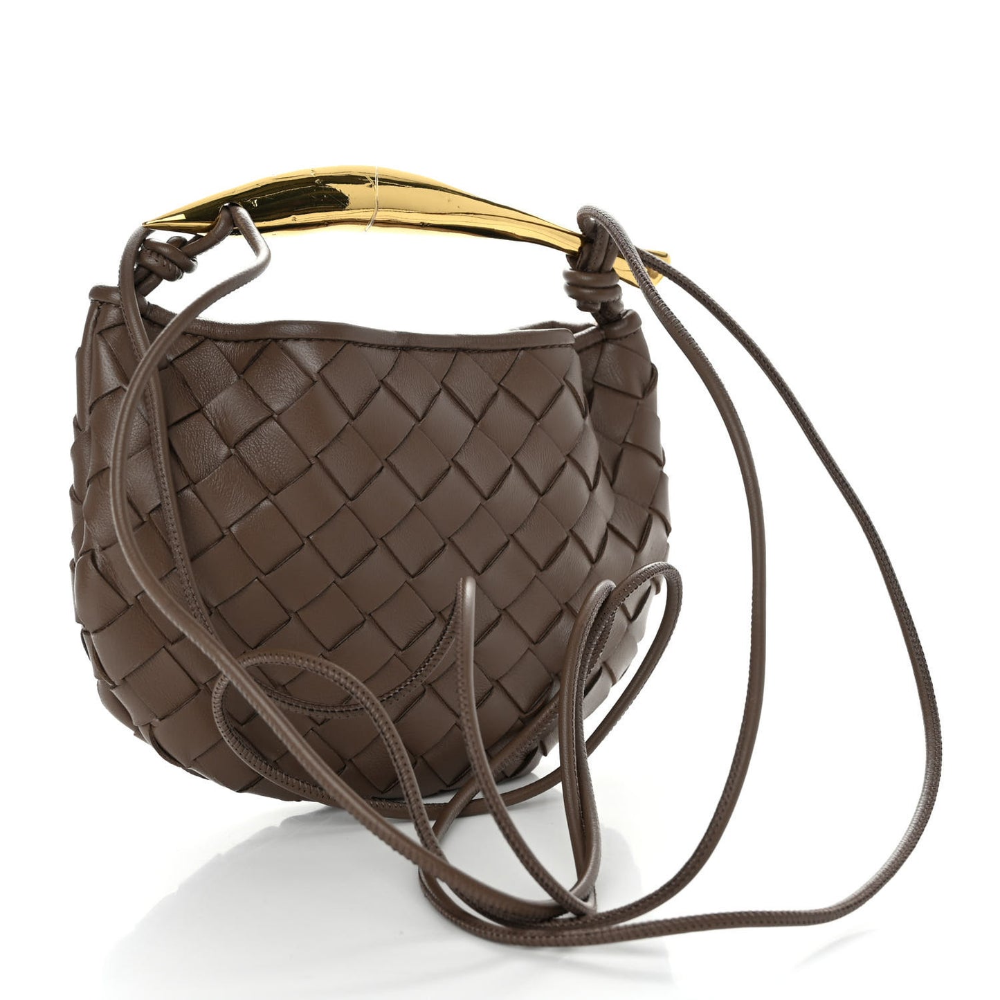 Nappa Intrecciato Mini Sardine Bag Taupe Grey
