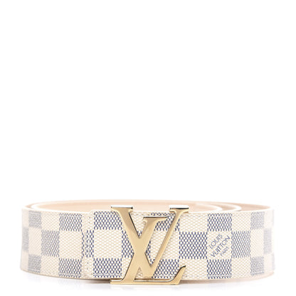 Louis Vuitton Damier Azur LV Initiales Belt 95 38 1 of 6