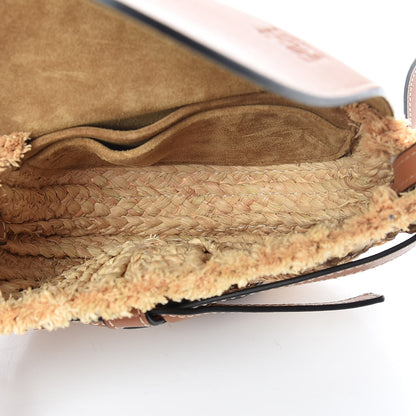 Loewe Calfskin Raffia Mini Gate Crossbody Bag Natural Tan 4 of 8