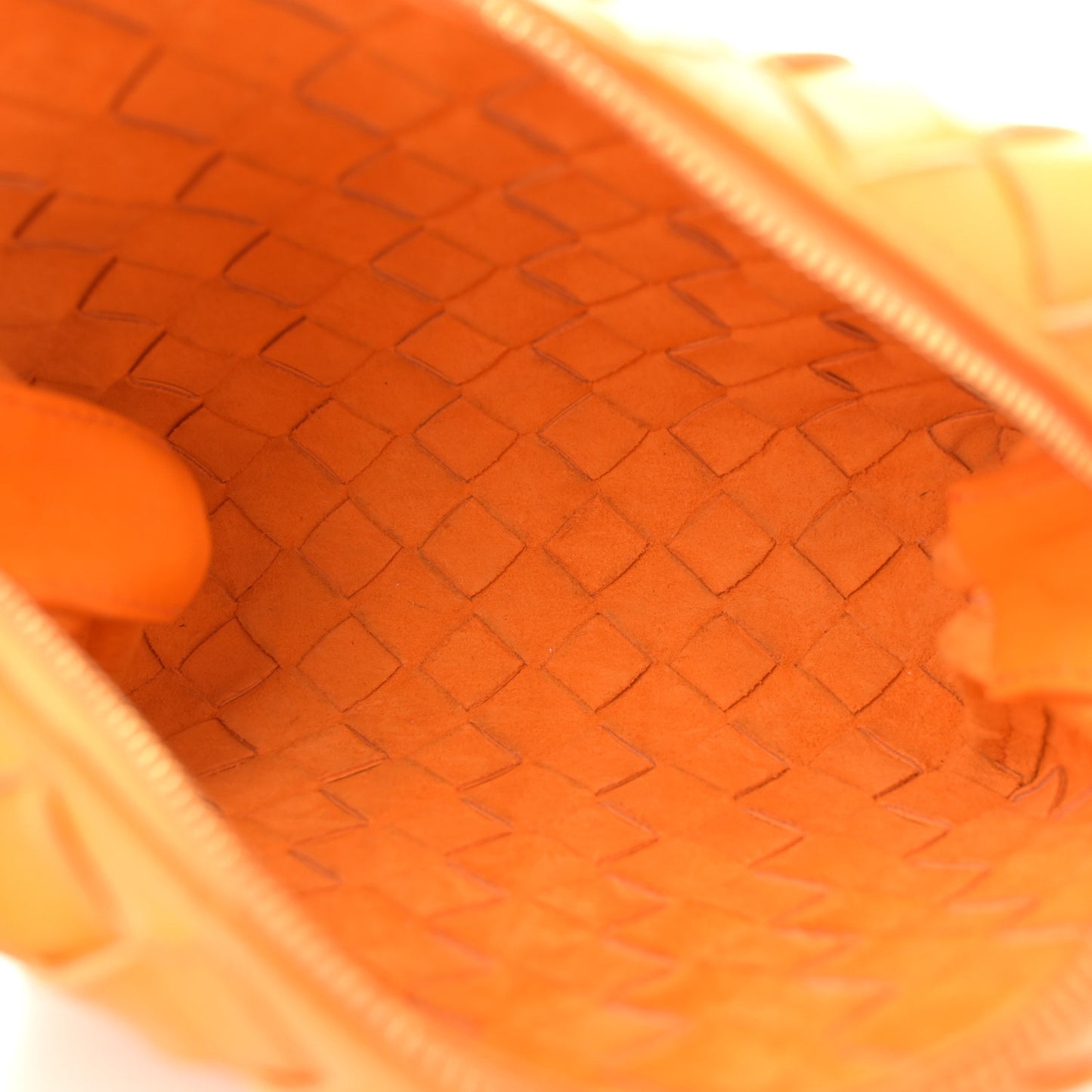 Nappa Intrecciato Mini Loop Camera Bag Tangerine