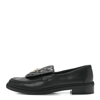 Chanel Lambskin Quilted CC Turnlock Loafers 41 Black 1 of 10