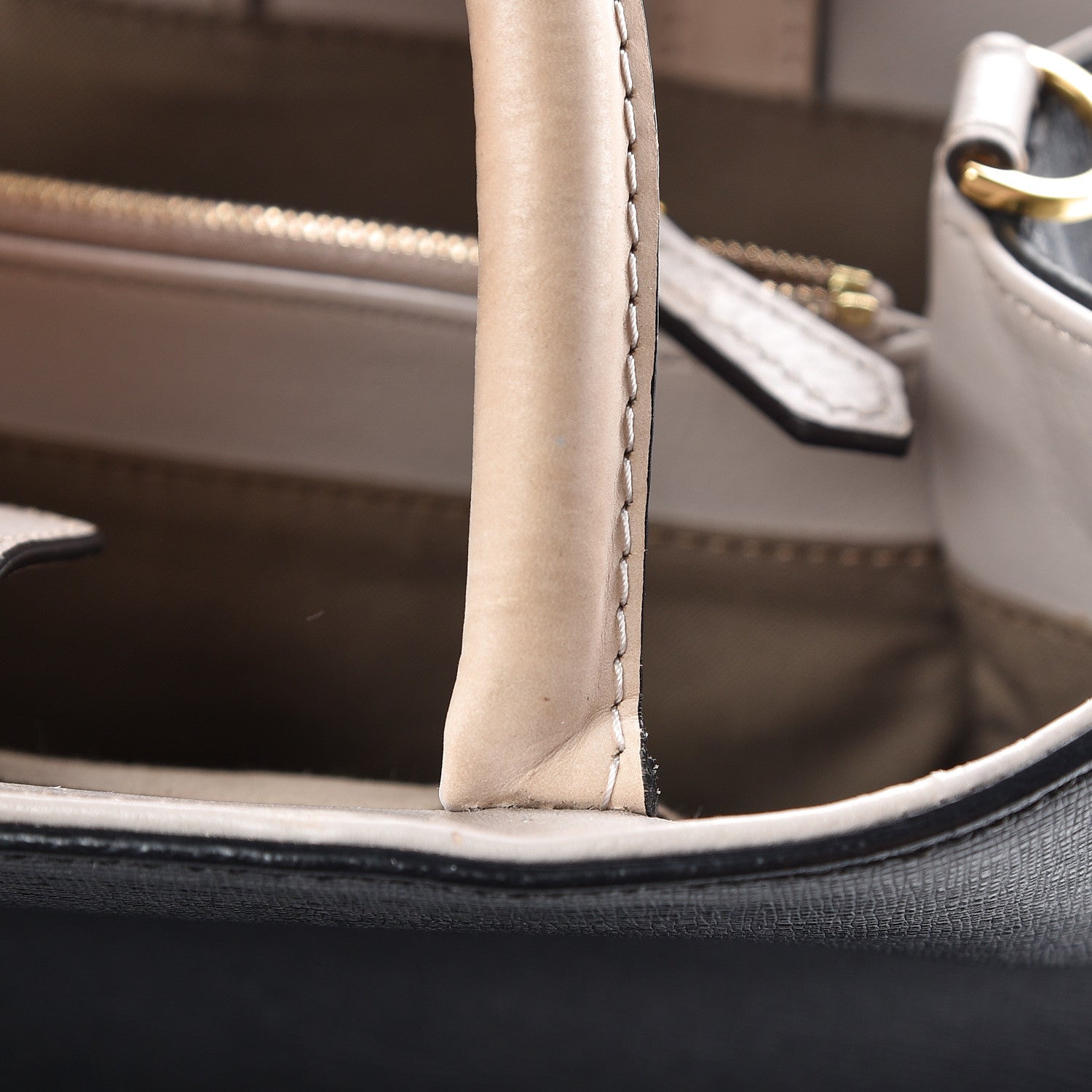 Fendi Vitello Elite Monster Petite 2Jours Tote Multicolor Black Grigio Polvere Multicolor 15 of 15