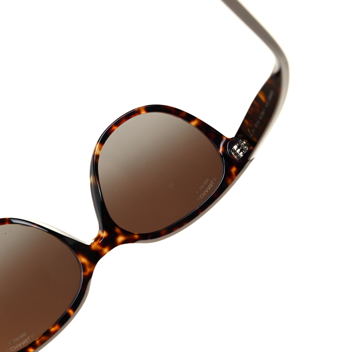 Chanel Acetate Polarized CC Butterfly Sunglasses 5414 Tortoise 9 of 9