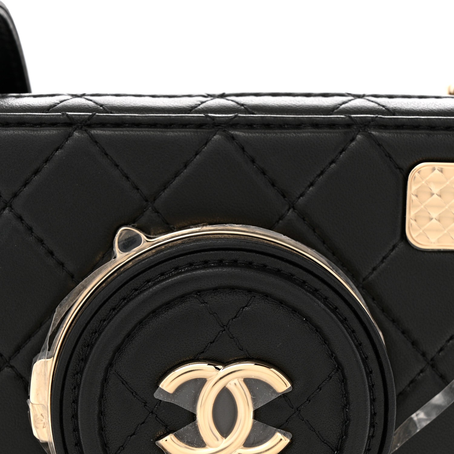 Chanel Lambskin Quilted Coco Click Bag Black 9 of 14